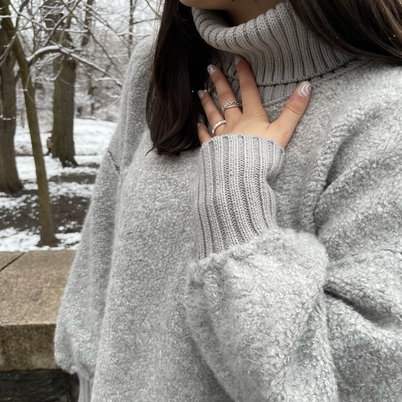 🎉LAST CHANCE🎉 NWT Free People Milo Pullover / Heather Grey - Picture 6 of 10